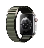 E2M APPLE WATCH 42-44-45-49MM KRD-26 ALPINE ÇİFT RENKLİ YEŞİL KORDON