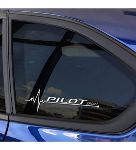 Pilot Yan Cam Sticker Oto Kapı Çıkartma Tuning oto 20 cm x 7 cm yazı 196