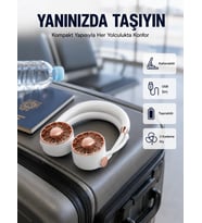 USB Şarjlı Katlanabilir Mini Boyun Fanı 1–3 Saat Kullanım