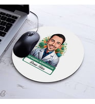 Kişiye Özel Hediye Karikatürlü En Başarılı Erkek Mikrobiyolog Mousepad