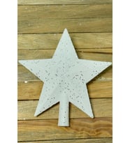 Beysüs Yılbaşı Çam Ağacı Tepe Yıldızı Beyaz 14 cm