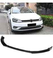 Vw Golf 7 FL Ön Lip Parlak Siyah 3 Prç Kırılmaya Dayanıklı ABS 2017 - 2019