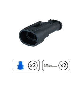 Superseal Dişi Soket 2 Pin Kablosuz