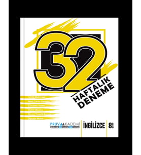Pruva Akamemi Yayıncılık 8. Sınıf İngilizce 32 Haftalık Deneme