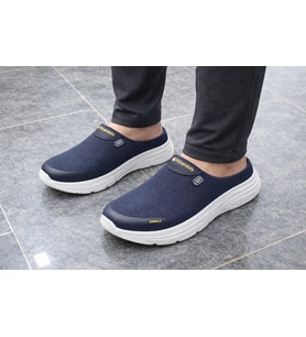 Trendyshose 0278 Tam Anatomic Yazlık Garantılı Yüksek taban Terlik (Lacivert)