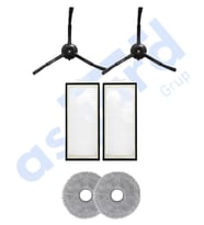 Roborock Q REVO PRO-S-MAXV Uyumlu 2 Yan Fırça 2 Filtre 2 Mop PKT-iasgf0000568