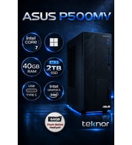 Asus Expertcenter P500MV Intel Core 7 240H 40 GB 2 TB SSD WIN 11 PRO Masaüstü Bilgisayar & Teknor USB Bellek