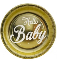 HELLO BABY TABAK METALİZE 23 CM PK:6-