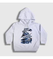 Presmono Unisex Çocuk Beyaz Hanzo Oyun Overwatch Kapüşonlu Sweatshirt 358992tt