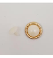 Angel Çanta Aksesuar Plastik İnci Model Süs Light Gold Renk
