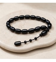 BlackCraft Oltu Taşı Yumurta Kesim Tespih