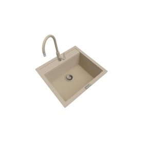 POLEX Cristalüx Granit Eviye P-08+Swan-3 Bej
