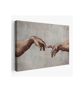 Ademin Yaratılışı Michelangelo Kanvas Tablo-3753