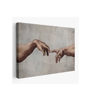 Ademin Yaratılışı Michelangelo Kanvas Tablo-3753