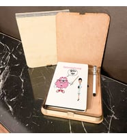 Elektronörofizyoloji Ahşap Kutulu Defter Kalem Set 001