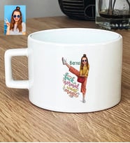 Kişiye Özel Karikatürlü Fuck Normal I Want Magic Lüks Fincan Doğum Günü Hediyesi