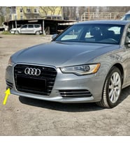 Audi A6 2012-2014 Ön Tampon Sağ Sis Farı Kapağı Krom Çıtalı 4G0807682F