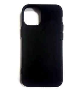 Apple İphone 12 Ruber Case Yumuşak Slikon Kılıf (Siyah)