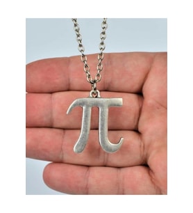 Pi Sayısı Matematik Unisex Kolye (Gümüş)