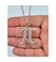 Pi Sayısı Matematik Unisex Kolye (Gümüş)