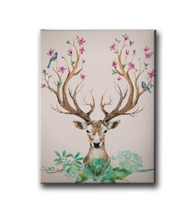 Geyikli Canvas Tablo MİND746