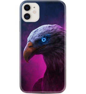 Apple iPhone 11 12 13 Mini Kılıf Desemli Silikon Kartal 1622