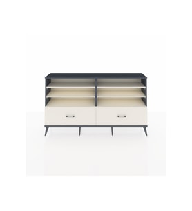 Arges Konsol 6 Raflı 2 Çekmeceli  176x30x99 Antrasit-Aytaşı