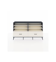 Arges Konsol 6 Raflı 2 Çekmeceli  176x30x99 Antrasit-Aytaşı
