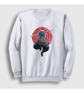 Presmono Unisex Beyaz Inosuke Hashibira Anime Demon Slayer Kimetsu No Yaiba Sweatshirt 308437tt