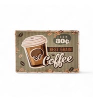 Metal Dekor Levha Best Grain Coffee