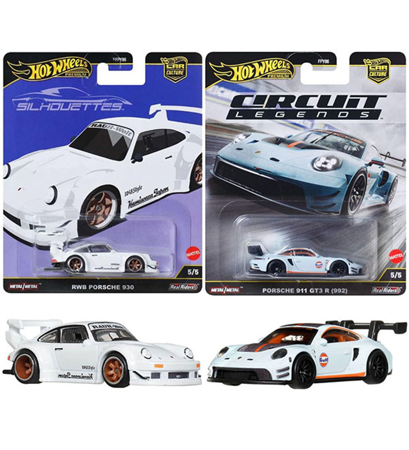 d*3様 Hot Wheels RWB Porsche 930 2台セット Premium Set - Hot Wheels Pandem RWB Porsche 930 & Hot Wheels