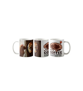 Ghostbastır Design Kendini Aslan Sanan Kedi Kupa Bardak Tek Adet K075