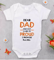 BK Kids İsimli Dear Dad Tasarımlı Bebek Body Zıbın - Model 1