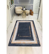 Modern Desenli Dijital Baskı Kaymaz Taban Halı H0229