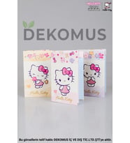 DEKOMUS İLE YENİ SEZON LİSANSLI HELLO KITTY A7 2'Lİ BLOKNOT (Krem)