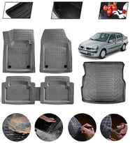 Renault Symbol 1999-2008 Uyumlu Paspas Araca Özel Bagaj Havuzu MBS Gri