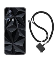 Xiaomi Mi 13 Lite Kılıf Silikon Boyun Askılı İpli Desenli Silikon Prizmalar 1782