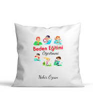 Beden Eğitimi Öğretmenlerine Özel Kişiselleştirilebilir Saten Yastık 1