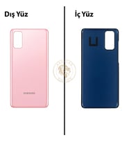 Samsung S20 Bulut Pembesi Arka Pil Kapağı Batarya Kapağı Lazer Kesim Back Cover