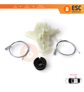 VW Golf MK6 A6 5K 5K1 AJ5 2008-20014 5-Kapı 5K4839462 İçin Elektrikli Arka Sağ Cam Kriko Tamir Seti