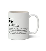 Lavinia Kelime Anlamı Baskılı Kupa Bardak Baskılı Kahve Kupa Bardak