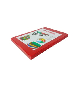 Kırmızı Plastik Kesim Doğrama Tahtası 25x40x2 cm, Meyve ve Sebze İçin