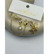 Vip 6'lı Gold Küpe - 25-vip161
