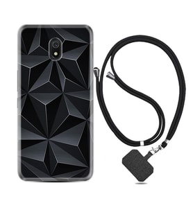 Xiaomi Redmi 8A 8 Pro 9C 9T 10C 11T Pro Kılıf Boyun Askılı Silikon Prizmalar 1782