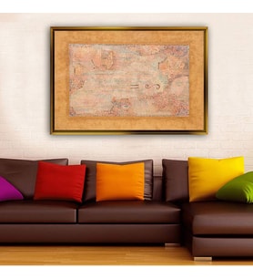 Altın Çerçeveli dekoratif tablo l1718 (Gold)