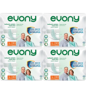 Evony Hasta Bezi Yetişkin Bel Bantlı Tekstil Yüzey L-Büyük 120 Adet (4PK*30)