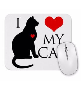I Love My Cat Kedi Hayvan Pet Animal Mouse Pad