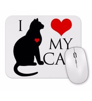 I Love My Cat Kedi Hayvan Pet Animal Mouse Pad