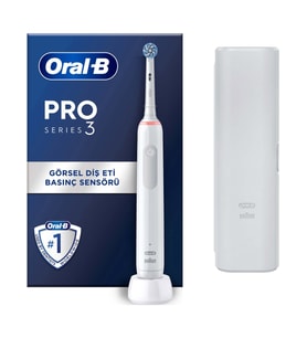 Oral-B Pro 3 3500 Şarj Edilebilir Diş Fırçası - Beyaz