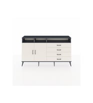 Arges Konsol 5 Raflı 4 Çekmeceli 2 Kapaklı 176x30x99 Antrasit-Aytaşı